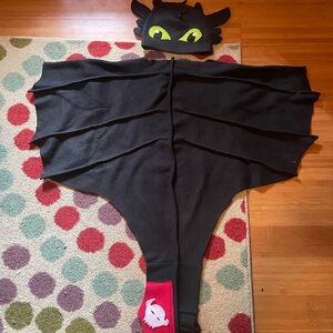 Toothless Black Dragon Costume with Hat